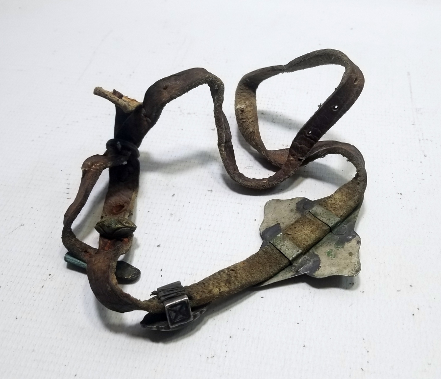 ÜZERİ MİNE VE SAVAT İŞÇİLİKLİ ÇOK NADİR OSMANLI ÇERKES SUBAY KEMERİ