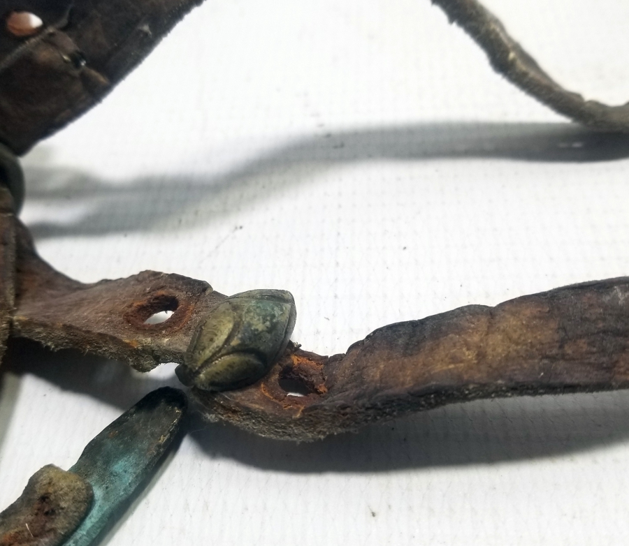 ÜZERİ MİNE VE SAVAT İŞÇİLİKLİ ÇOK NADİR OSMANLI ÇERKES SUBAY KEMERİ