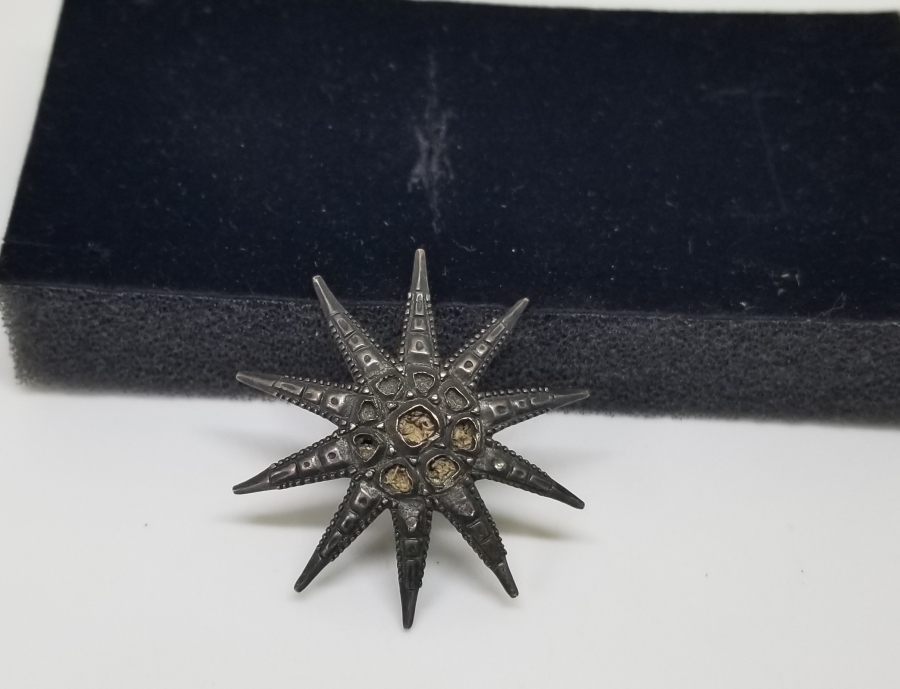 DENİZ YILDIZI FORMLU OSMANLI DÖNEMİ BROŞ