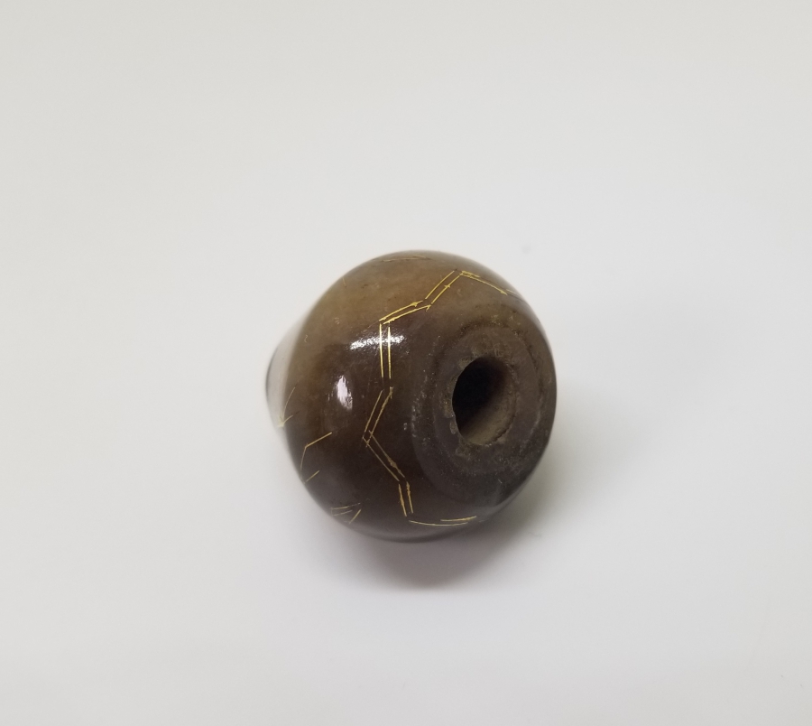 AKİK ÜZERİ ALTIN ÇAKMA İŞÇİLİKLİ SÜLEYMANİYE MARPUÇ