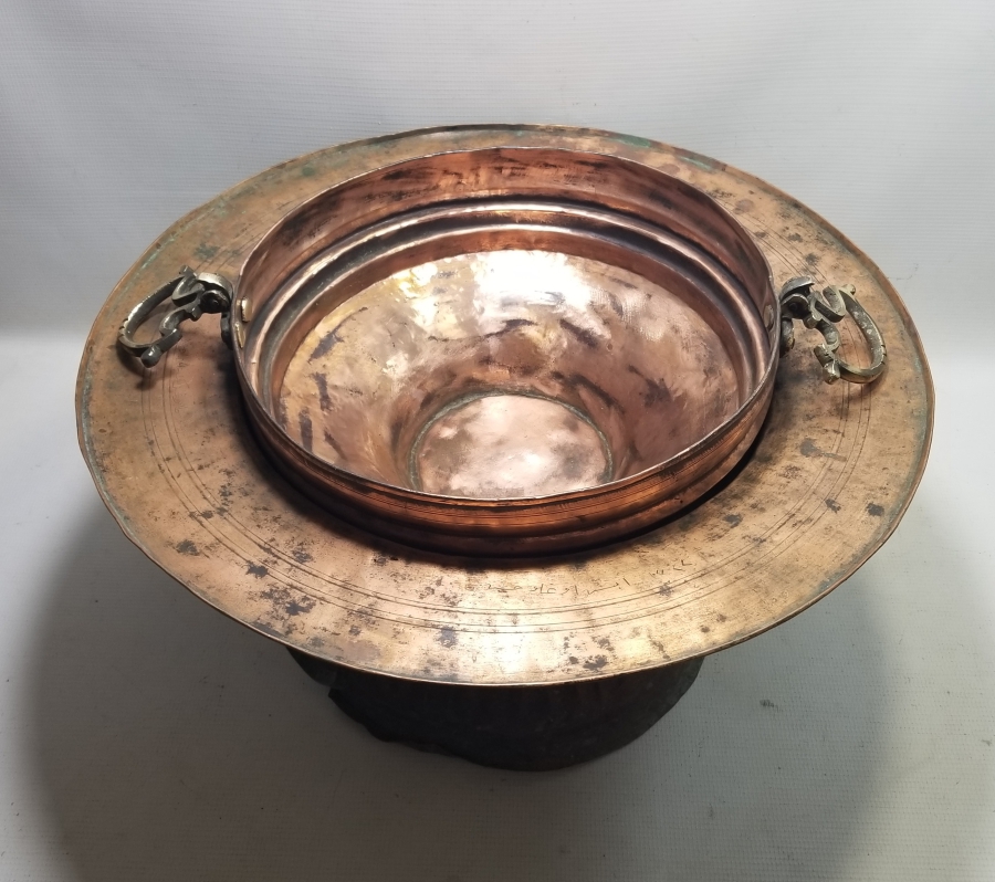 3 YERİNDE OSMANLICA YAZI BULUNAN OSMANLI DÖNEMİ KONAK TİPİ PAŞA MANGALI