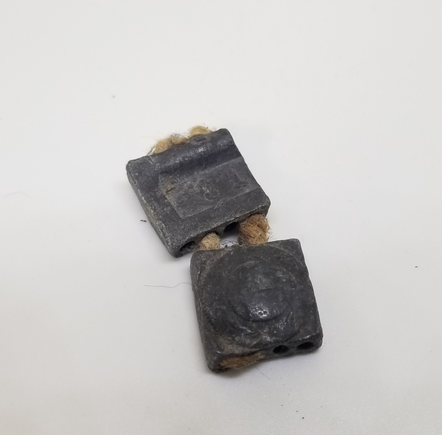 OSMANLI DÖNEMİ İKİLİ KURŞUN POSTA MÜHRÜ