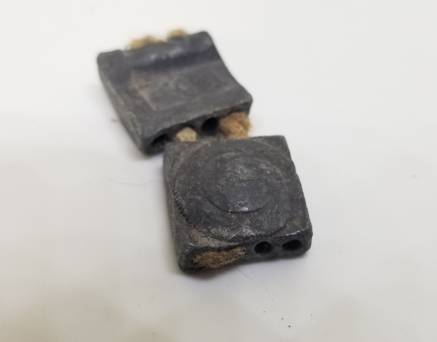 OSMANLI DÖNEMİ İKİLİ KURŞUN POSTA MÜHRÜ