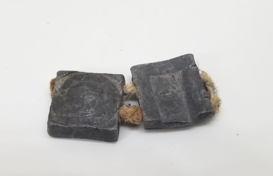 OSMANLI DÖNEMİ İKİLİ KURŞUN POSTA MÜHRÜ