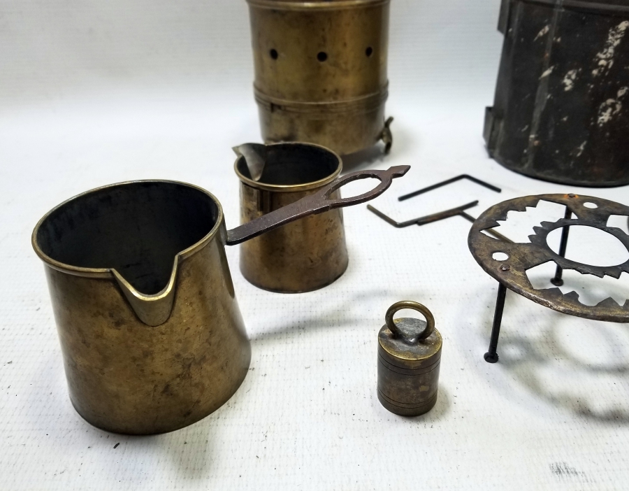 OSMANLI DÖNEMİ SÜLEYMANİYE YAPIMI KORUMA KUTUSUNDA NADİR SEYAHAT KAMİNETOSU