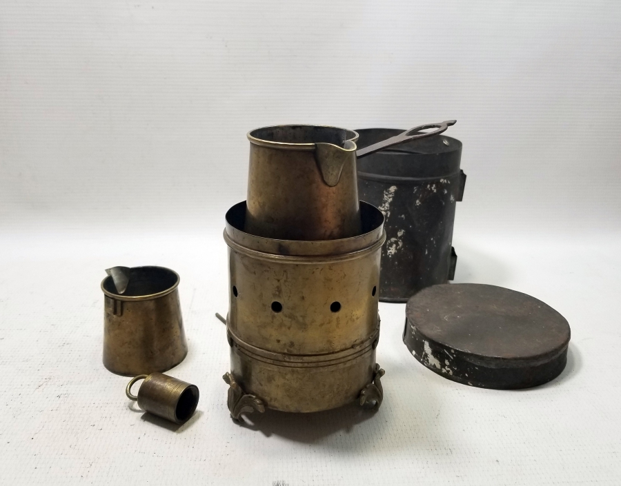 OSMANLI DÖNEMİ SÜLEYMANİYE YAPIMI KORUMA KUTUSUNDA NADİR SEYAHAT KAMİNETOSU