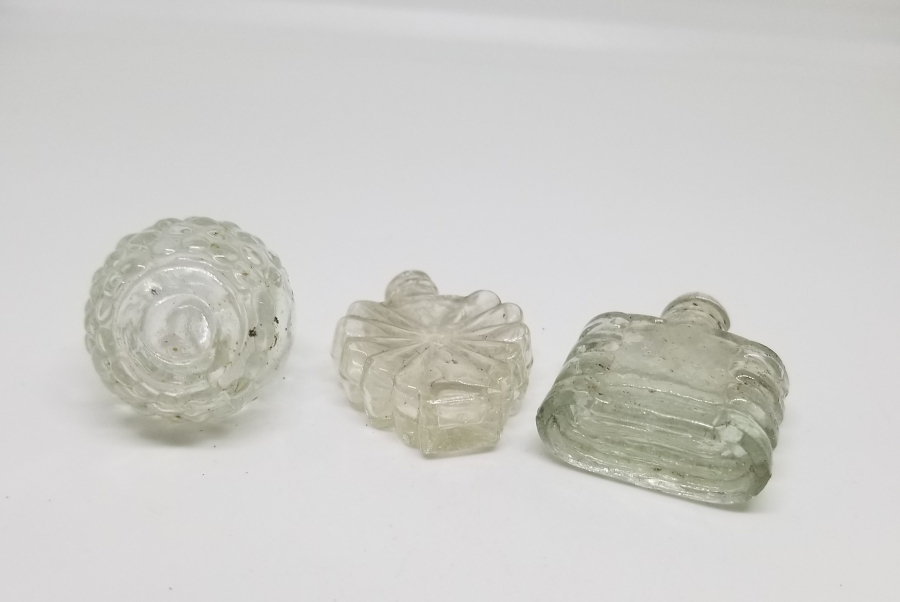 3 ADET ANTİKA MİNİ KOKU ŞİŞESİ