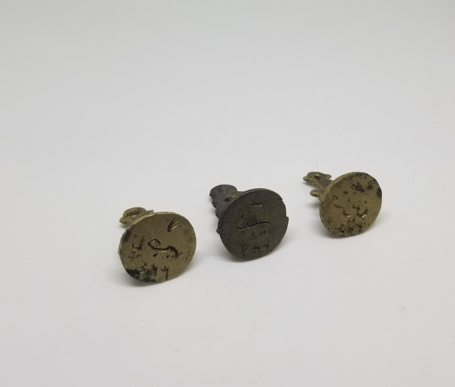 OSMANLI DÖNEMİ EL KAZIMA 3 ADET ŞAHIS MÜHRÜ