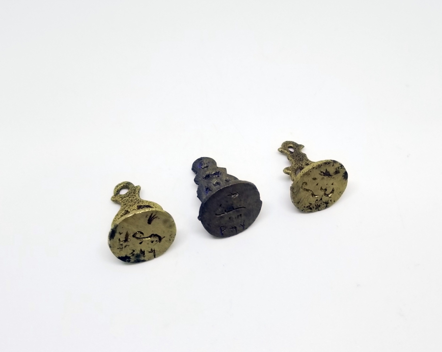 OSMANLI DÖNEMİ EL KAZIMA 3 ADET ŞAHIS MÜHRÜ