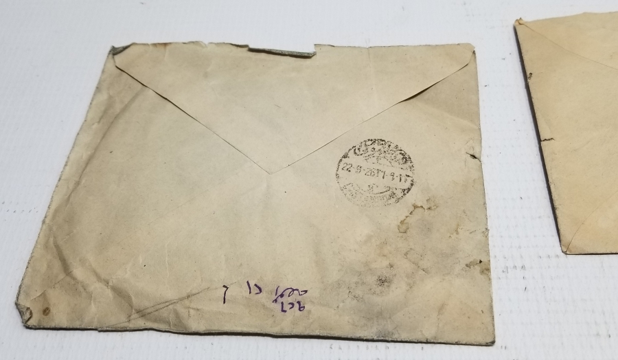 OSMANLI DÖNEMİ ÜZERLERİ YAZILI 3 ADET MEKTUP ZARFI