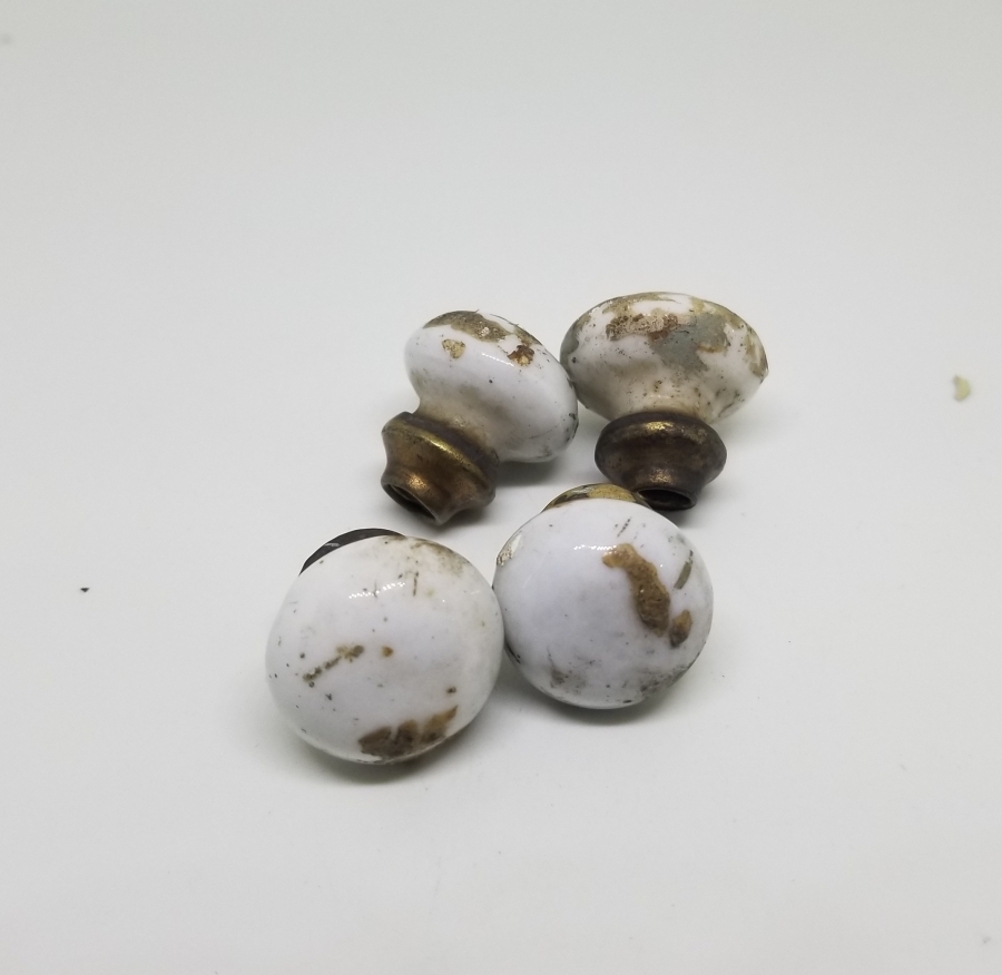 4 ADET MİNİ BOY PORSELEN ÇEKMECE KULBU