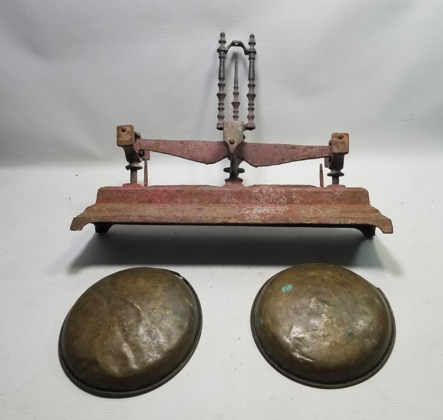 ÜZERİ OSMANLICA YAZILI OSMANLI DÖNEMİ NADİR TİPTE TERAZİ