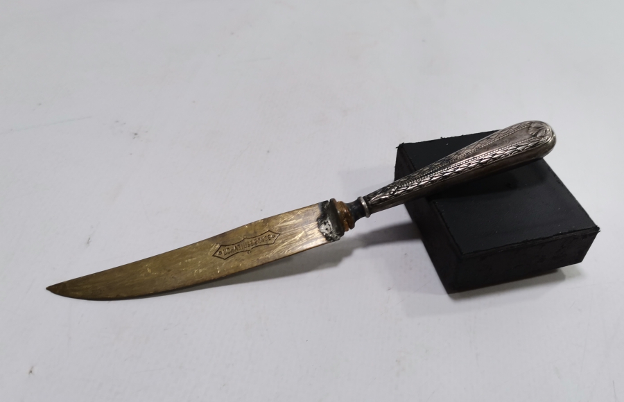 GÜMÜŞ SAPLI ANTİKA ZARF AÇACAĞI