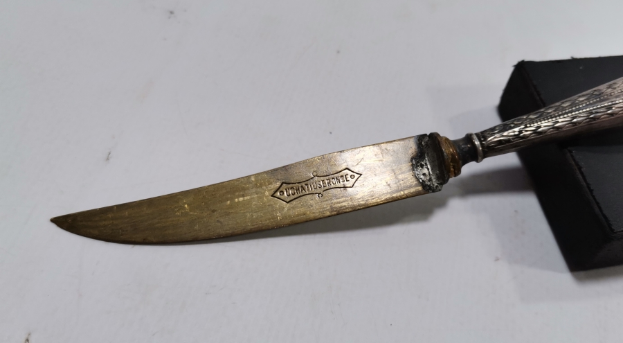 GÜMÜŞ SAPLI ANTİKA ZARF AÇACAĞI