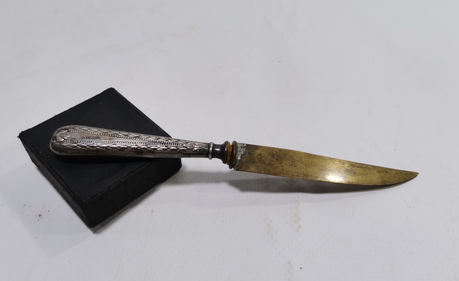 GÜMÜŞ SAPLI ANTİKA ZARF AÇACAĞI