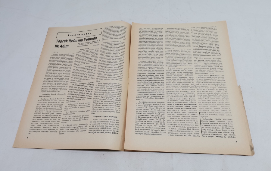 1965 TARİHLİ FORUM DERGİSİ