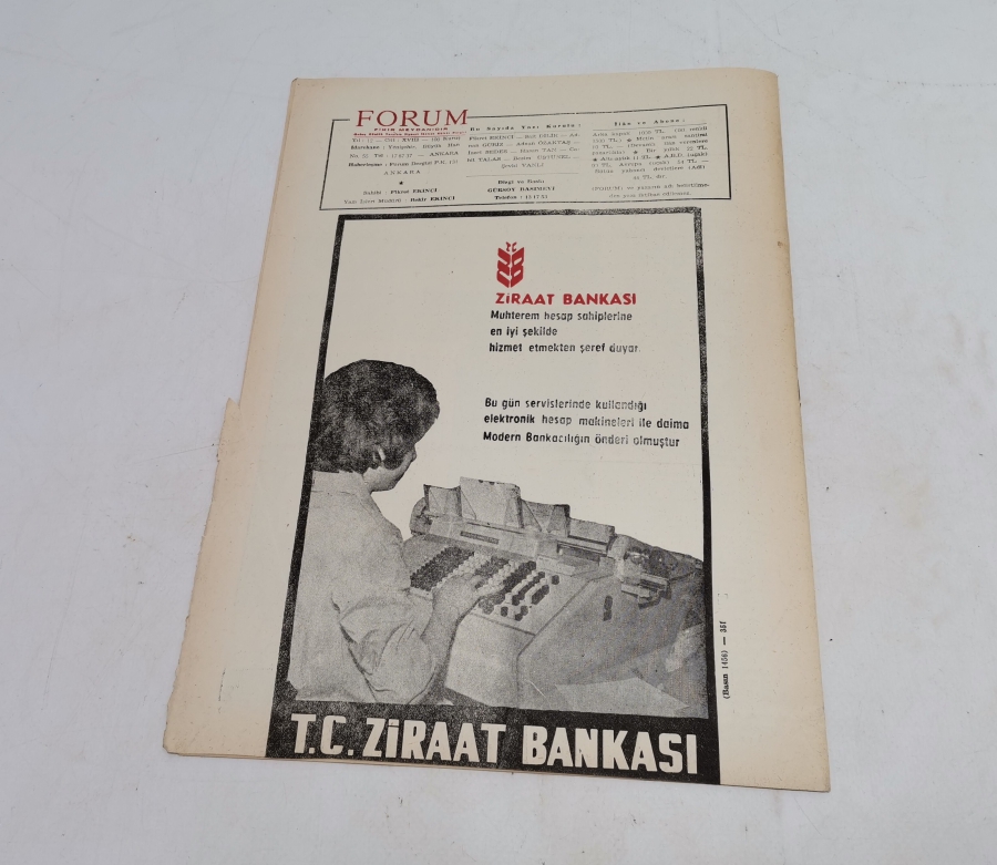 1965 TARİHLİ FORUM DERGİSİ