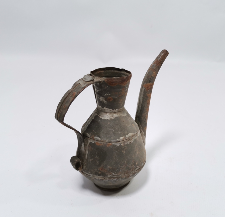 OSMANLI DÖNEMİ EL YAPIMI İBRİK FORMLU ZEYTİN YAĞDANLIĞI