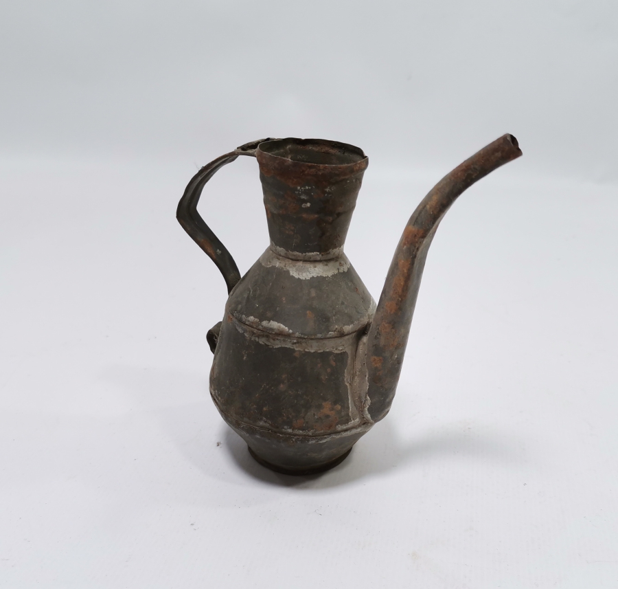 OSMANLI DÖNEMİ EL YAPIMI İBRİK FORMLU ZEYTİN YAĞDANLIĞI