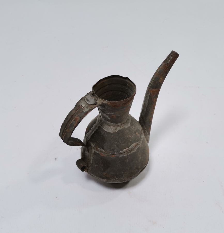 OSMANLI DÖNEMİ EL YAPIMI İBRİK FORMLU ZEYTİN YAĞDANLIĞI