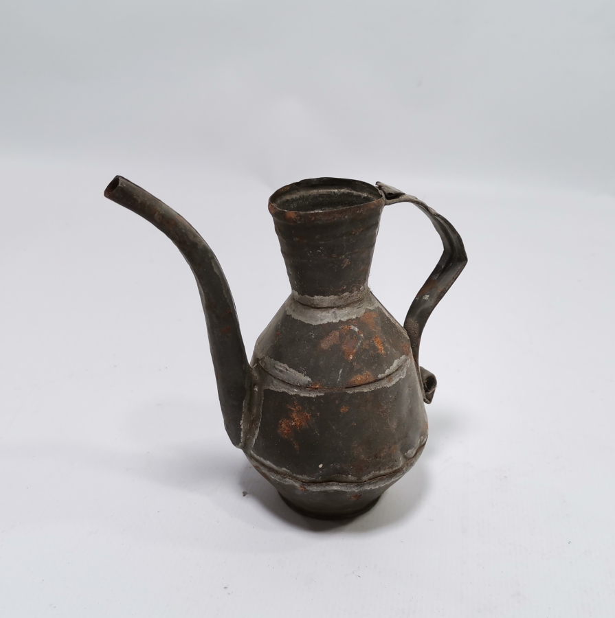 OSMANLI DÖNEMİ EL YAPIMI İBRİK FORMLU ZEYTİN YAĞDANLIĞI