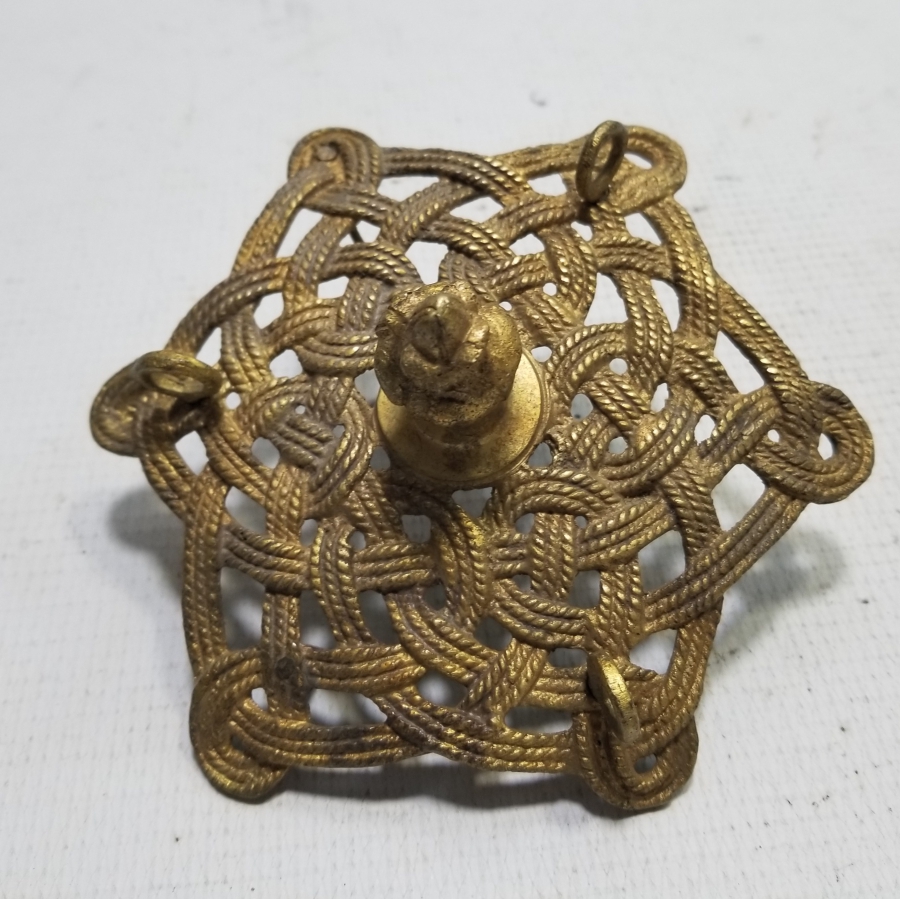 OSMANLI DÖNEMİ KABARTMA İŞÇİLİKLİ SÜLEYMANİYE YAPIMI KANDİL - MUMLUK ASKISI