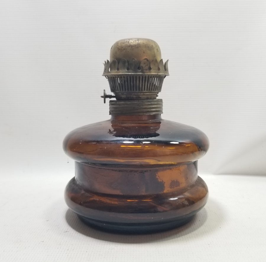 YERLİ YAPIM ANTİKA CAM GAZ LAMBASI