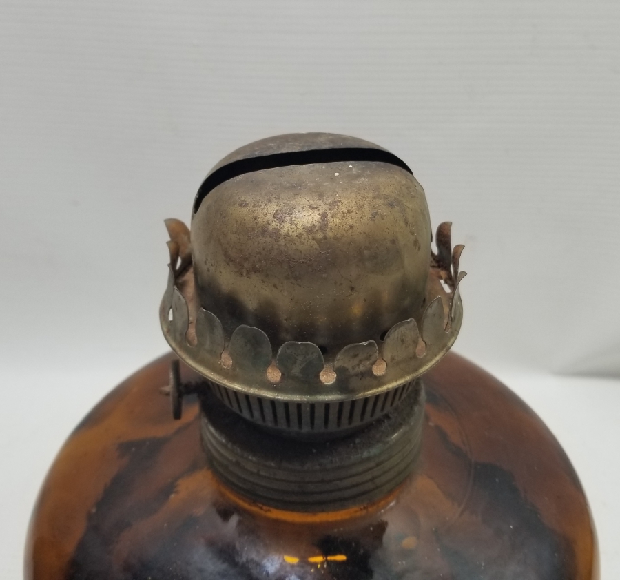YERLİ YAPIM ANTİKA CAM GAZ LAMBASI
