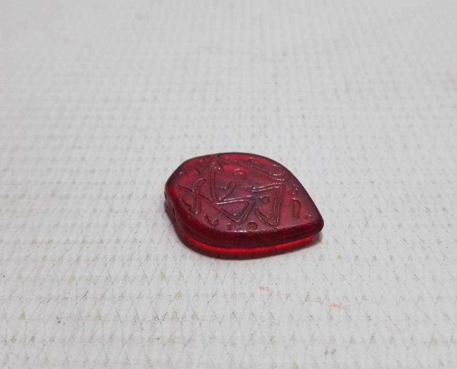 OSMANLI DÖNEMİ AY YILDIZLI VE OSMANLICA YAZILI HAC HATIRASI KOLYE