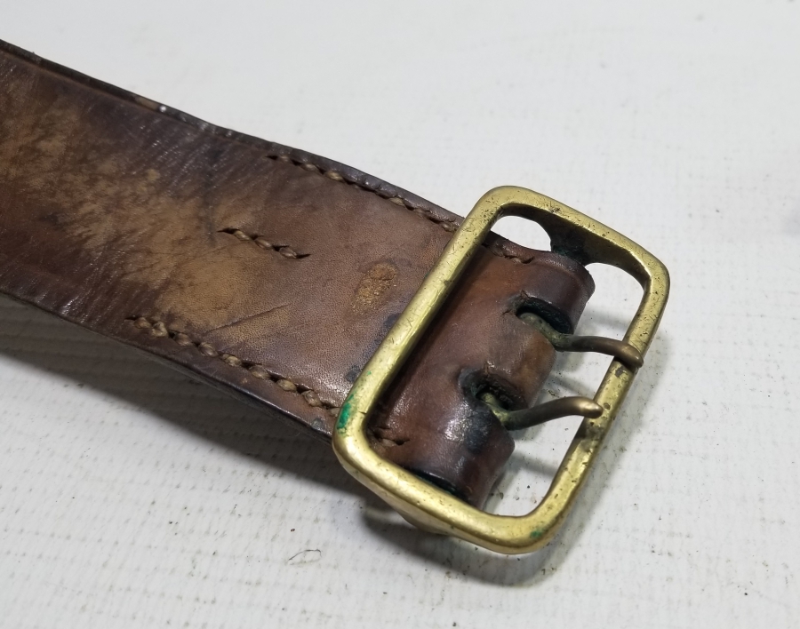 1. DÜNYA SAVAŞI DÖNEMİ DERİ SUBAY KEMERİ