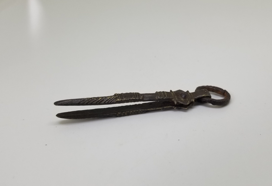 KABARTMA İŞÇİLİKLİ OSMANLI DÖNEMİ BRONZ CIMBIZ