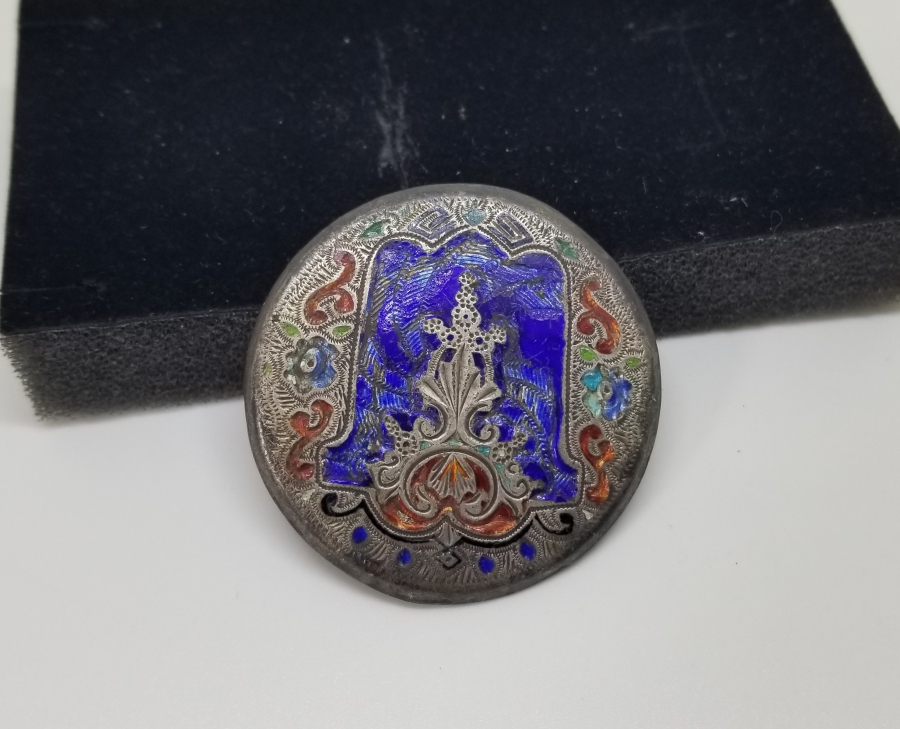 OSMANLI DÖNEMİ MİNE İŞÇİLİKLİ GÜMÜŞ CEP SAATİ KASA KAPAĞI