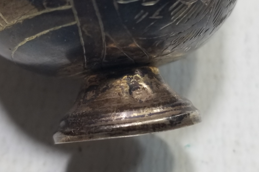 OSMANLI DÖNEMİ TUĞRALI GÜMÜŞ FİNCAN ZARFI