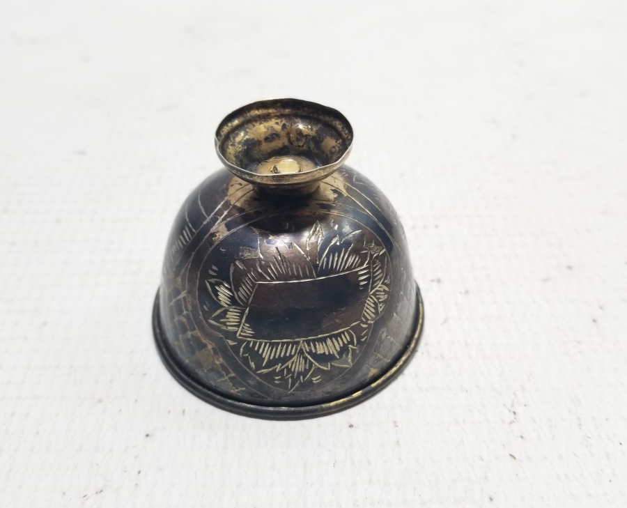 OSMANLI DÖNEMİ TUĞRALI GÜMÜŞ FİNCAN ZARFI