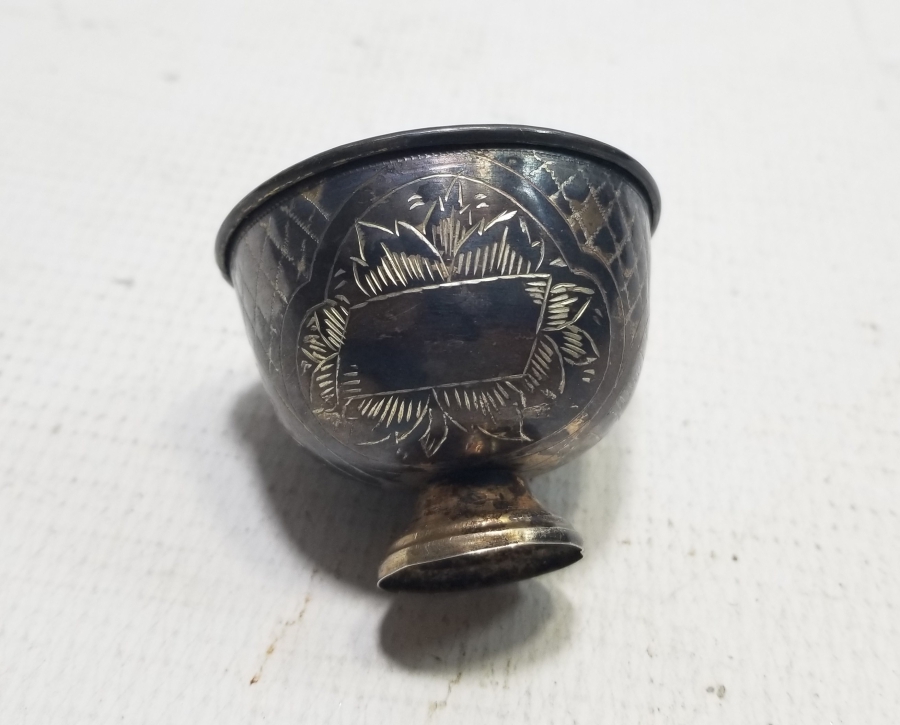 OSMANLI DÖNEMİ TUĞRALI GÜMÜŞ FİNCAN ZARFI