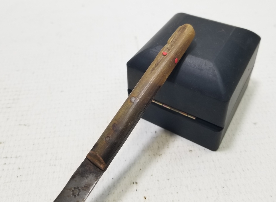 BOYNUZ SAPLI OSMANLI DÖNEMİ KARADENİZ YAN KAMASI