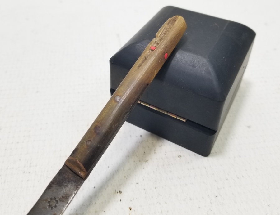 BOYNUZ SAPLI OSMANLI DÖNEMİ KARADENİZ YAN KAMASI