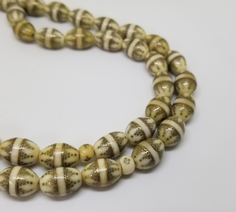 ÜZERİ İŞLEMELİ OSMANLI DÖNEMİ KEMİK TESPİH