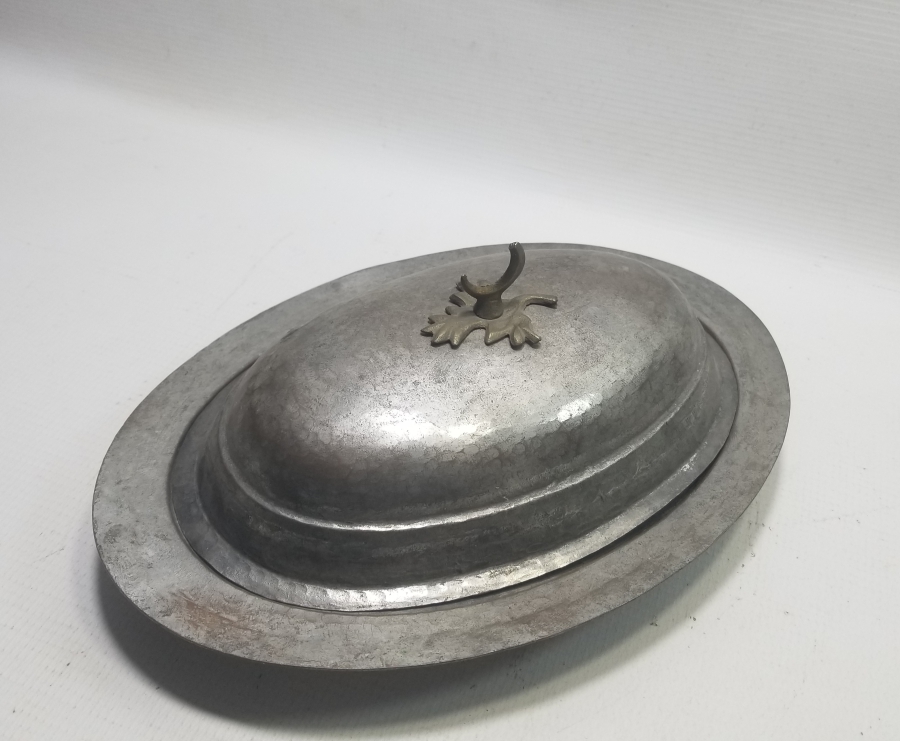HİLAL TUTMAÇLI OSMANLI DÖNEMİ BAKIR KAPAKLI KAYIK TABAK