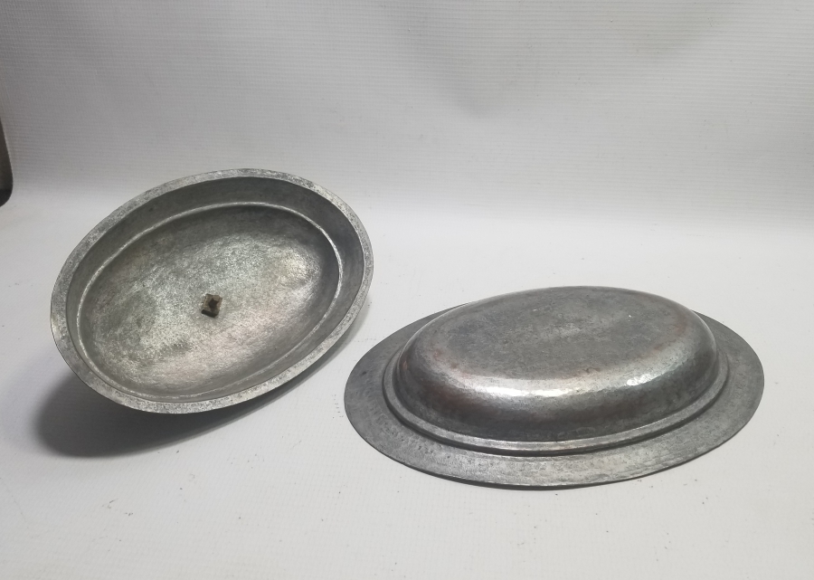 HİLAL TUTMAÇLI OSMANLI DÖNEMİ BAKIR KAPAKLI KAYIK TABAK