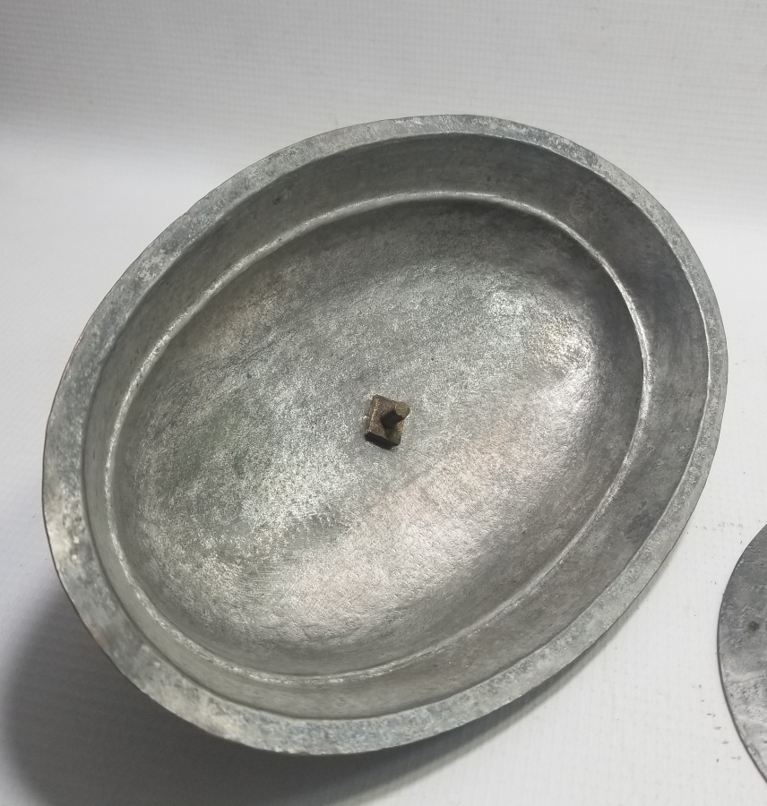 HİLAL TUTMAÇLI OSMANLI DÖNEMİ BAKIR KAPAKLI KAYIK TABAK