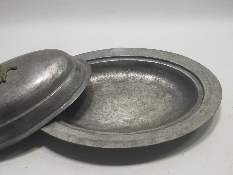 HİLAL TUTMAÇLI OSMANLI DÖNEMİ BAKIR KAPAKLI KAYIK TABAK