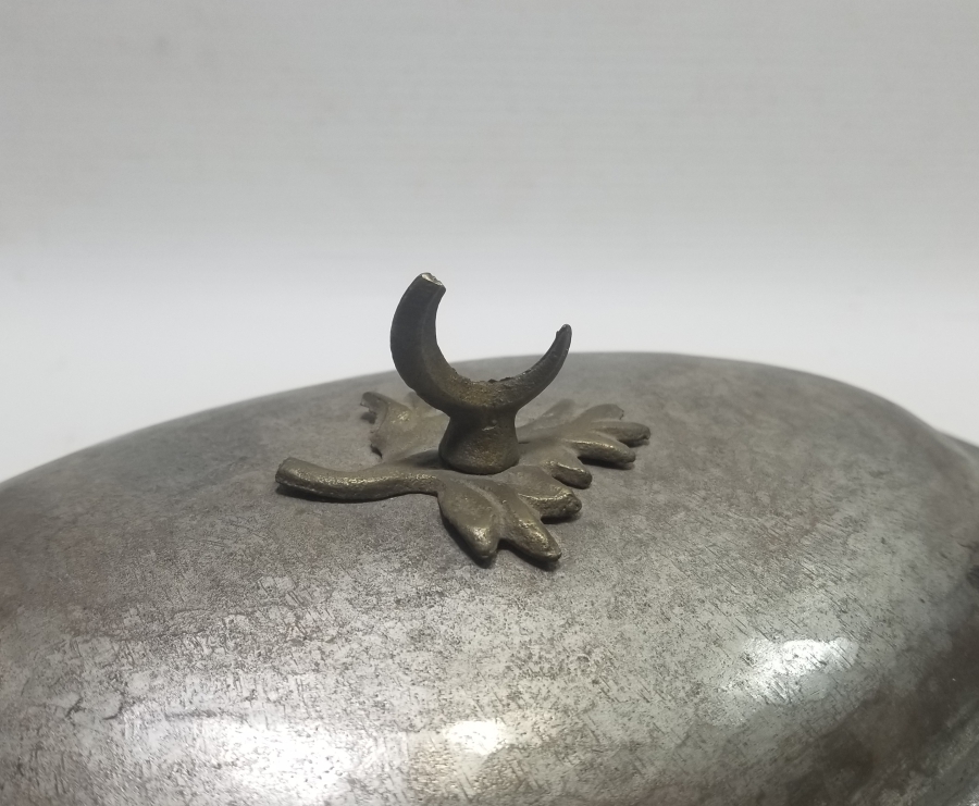 HİLAL TUTMAÇLI OSMANLI DÖNEMİ BAKIR KAPAKLI KAYIK TABAK