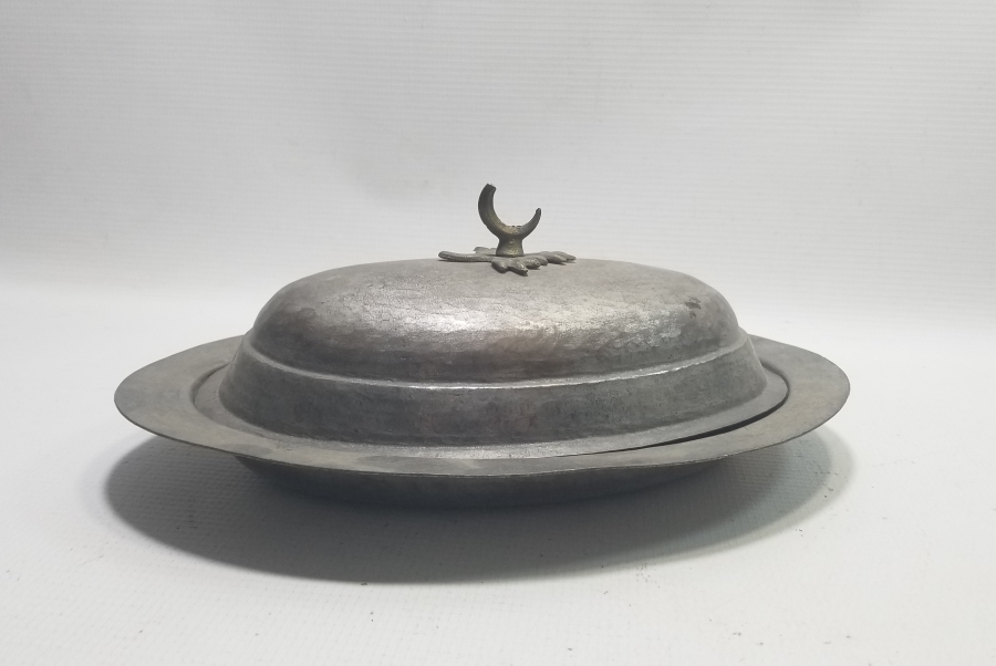 HİLAL TUTMAÇLI OSMANLI DÖNEMİ BAKIR KAPAKLI KAYIK TABAK