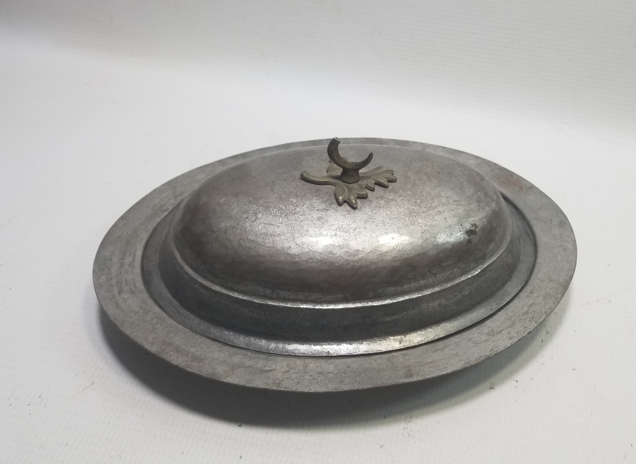 HİLAL TUTMAÇLI OSMANLI DÖNEMİ BAKIR KAPAKLI KAYIK TABAK