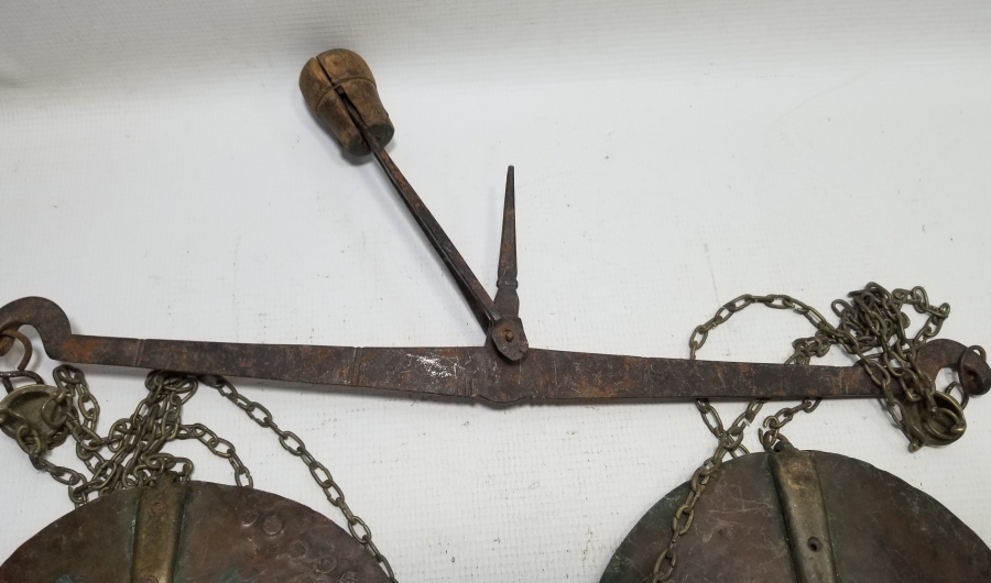 KEFELERİ BOL DAMGALI OSMANLI DÖNEMİ KEFELİ TERAZİ