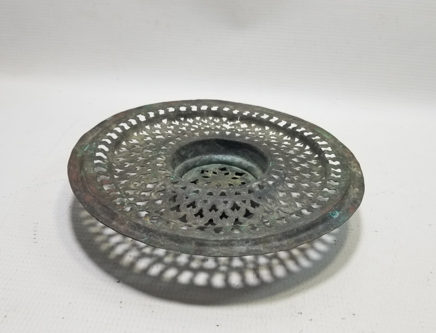 OSMANLI DÖNEMİ TESTERE İŞÇİLİKLİ İBRİK SÜZGECİ