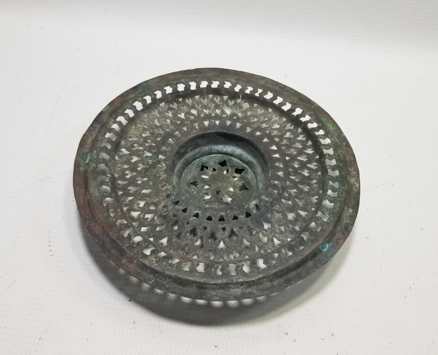 OSMANLI DÖNEMİ TESTERE İŞÇİLİKLİ İBRİK SÜZGECİ