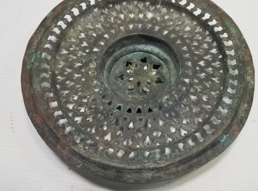 OSMANLI DÖNEMİ TESTERE İŞÇİLİKLİ İBRİK SÜZGECİ