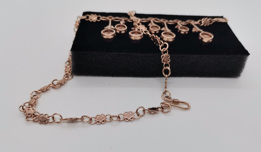 ELMAS TAŞLI ÖZEL YAPIM GERDANLIK